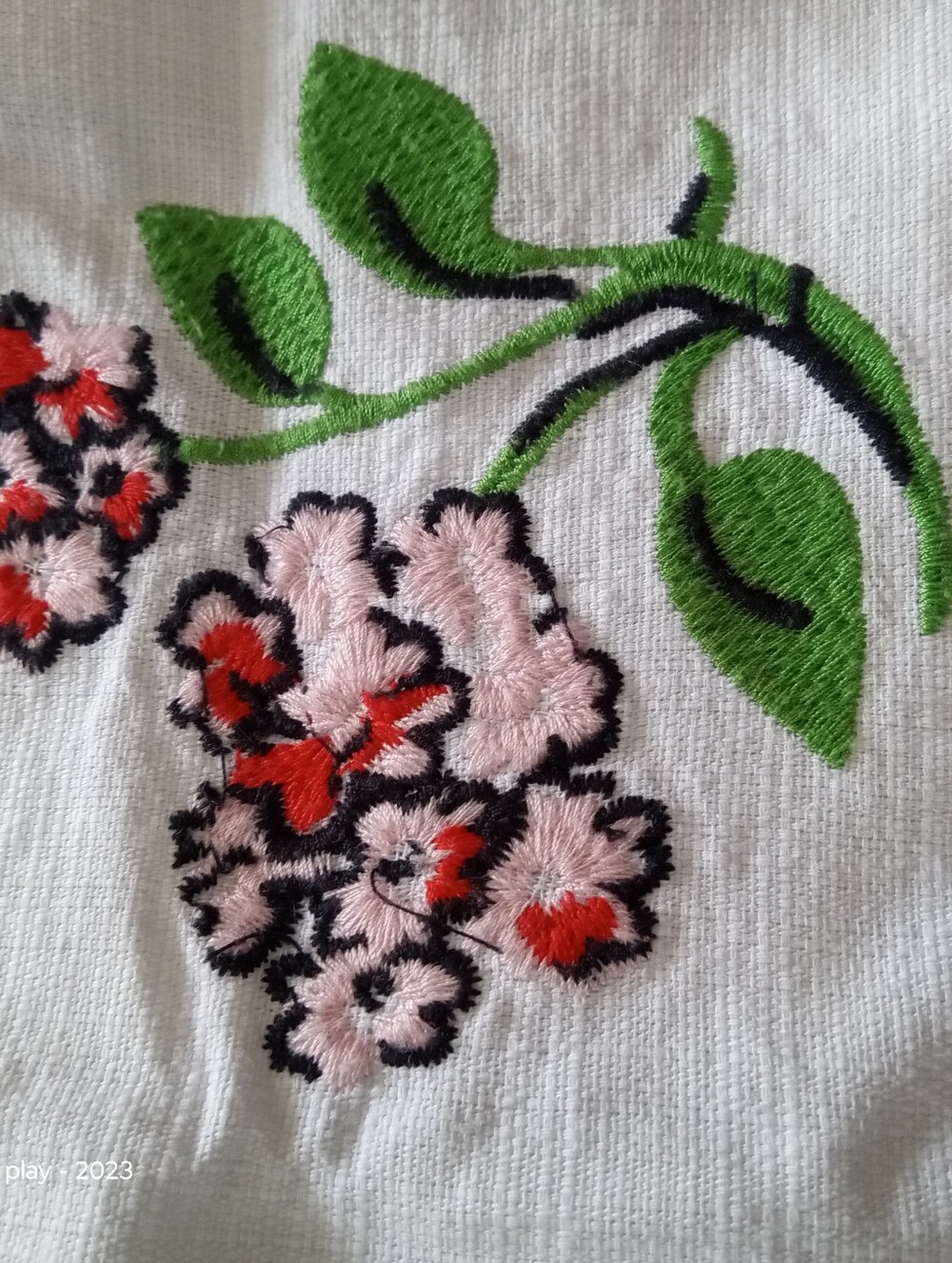 Boden Fruity Fun Embroidered Midi Skirt White Medium 8 Regular - Picture 10 of 11